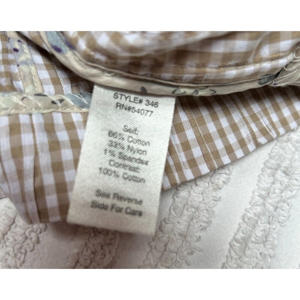 CAbi Style #346 Ginger Snap Crinkle Seersucker Gingham Blazer Jacket Medium - Picture 4 of 9
